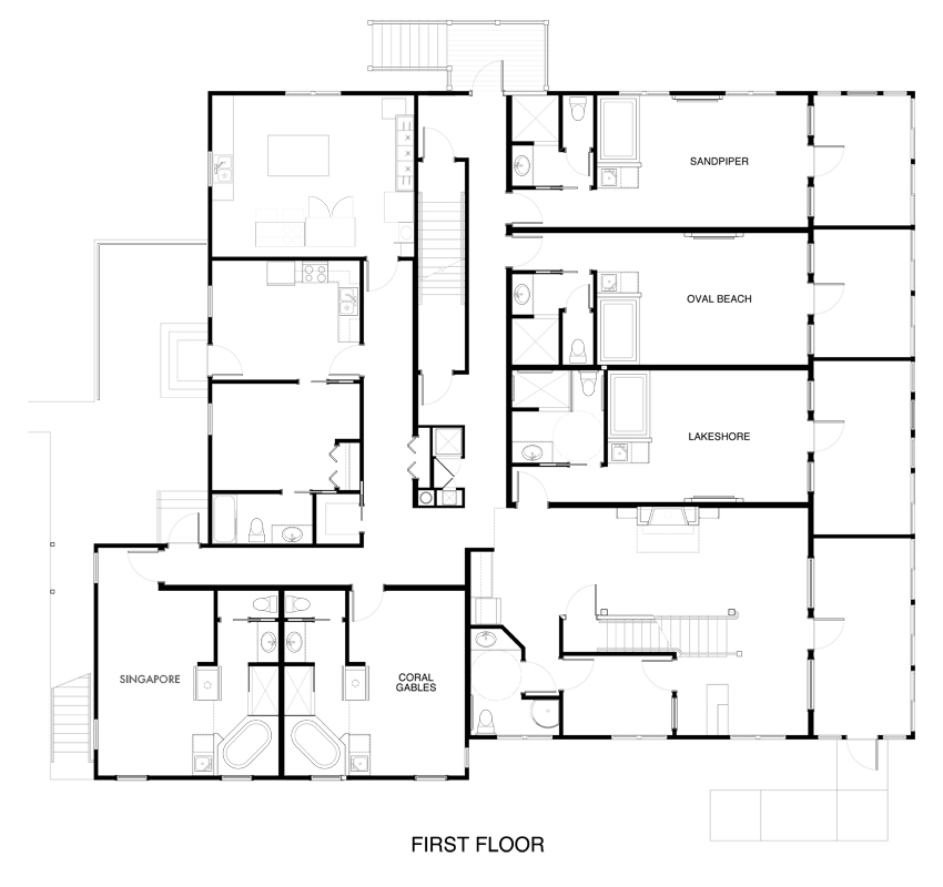 First Floor Hotel Floor Plan