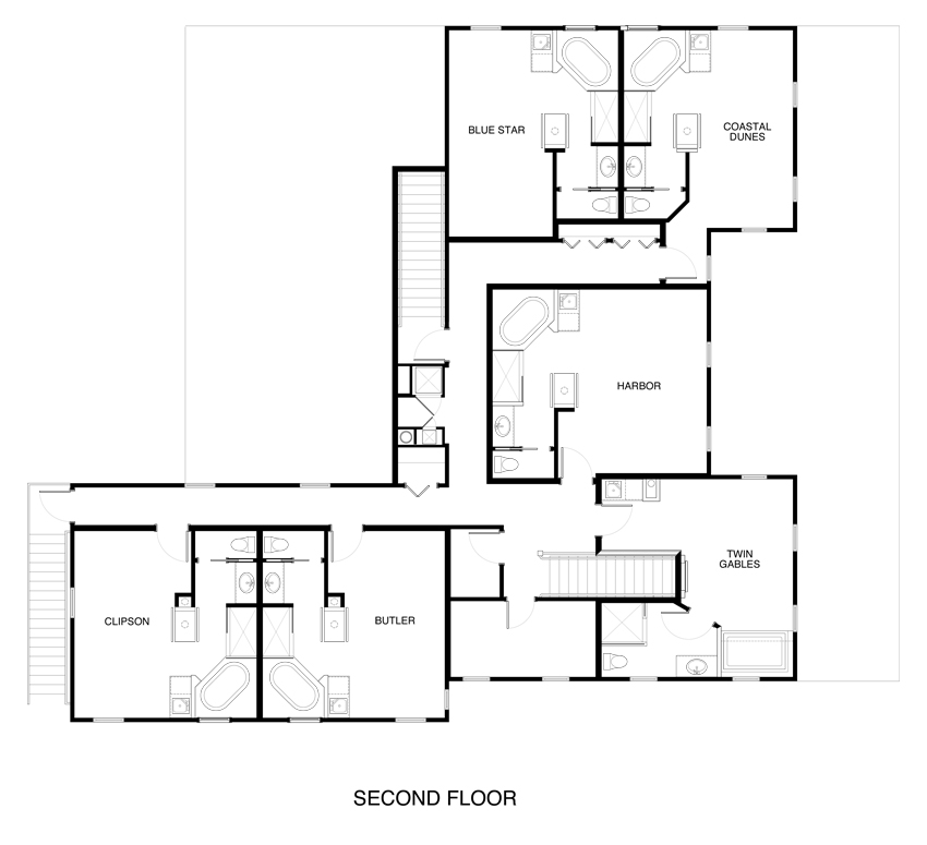 Second Floor Hotel Floor Plan